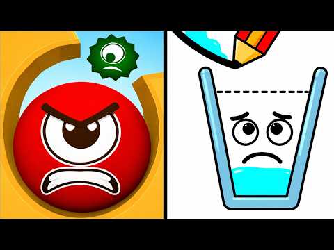Hungry Balls-Rainbow Ball VS Happy Glass 3D 2048 Gameplay Walkthrough  Level 560 to 564 #hungryballs