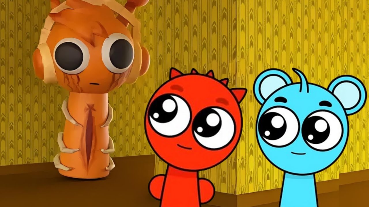 Sprunki Baby Sky & Raddy Played Team Sprunki Backroom Escape Obby in ...