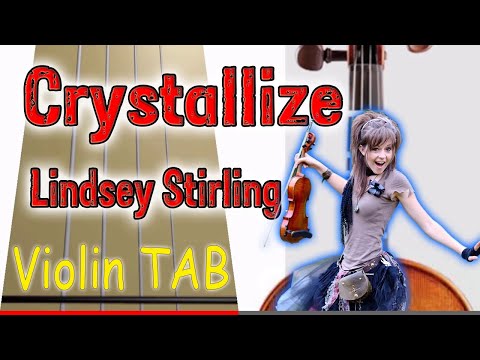 Видео: Crystallize - Lindsey Stirling - Backingtrack - Violin - Play Along Tab Tutorial
