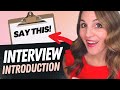Mastering Job Interview Introductions