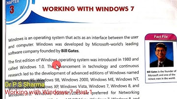 Class 5th,Cyber touch,Lesson -3 Working with Windows -7