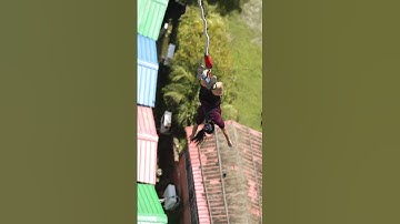 sniff the fall. #zipline #trending #bungeejumping #viral #youtubeshorts #trendingshorts #viralvideo
