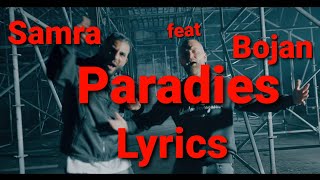 Samra feat. Bojan - Paradies Lyrics