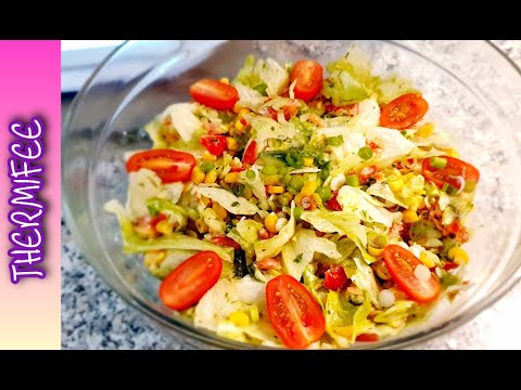 EISBERGSALAT FÜR EILIGE - frischer gemischter Salat | Thermomix® TM6 | Thermifee®