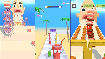Sandwich Running Level 379+383  Vs  Juice Runner Game
