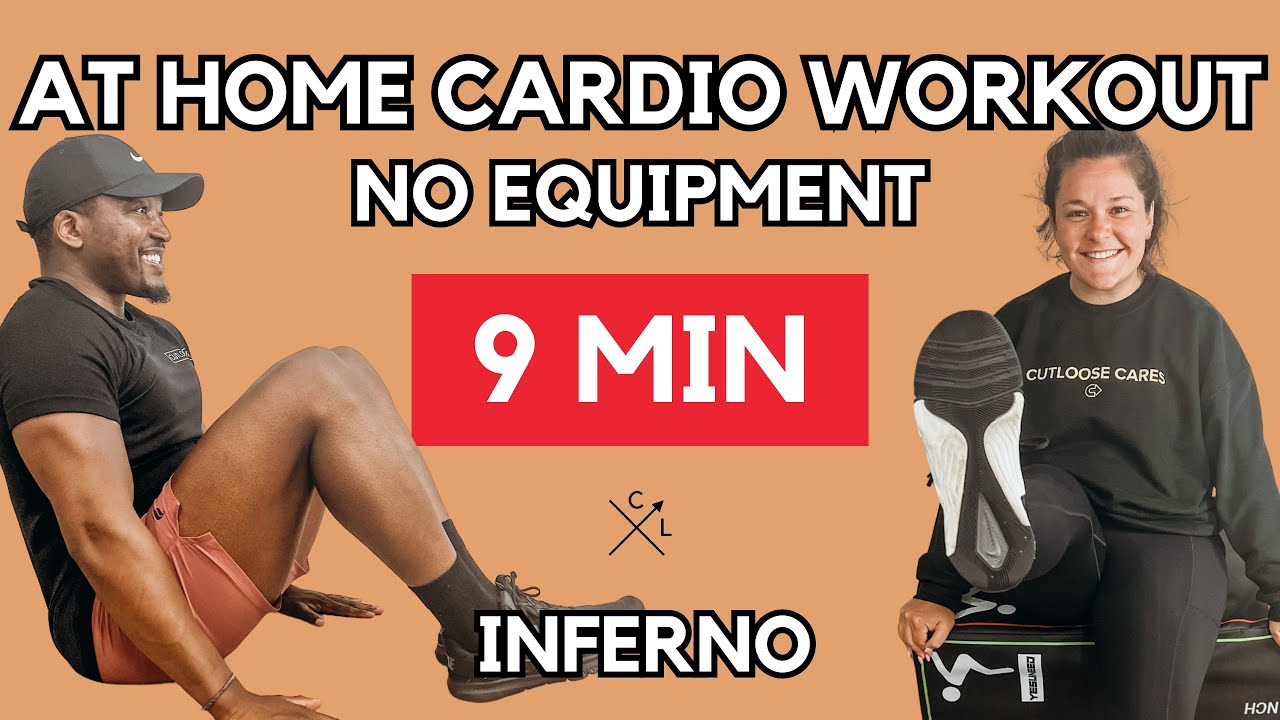 9 MINUTE AT HOME CARDIO WORKOUT (No Equipment) YouTube