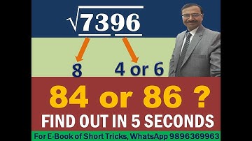 Trick 10 - Square Root of a Perfect Square Number