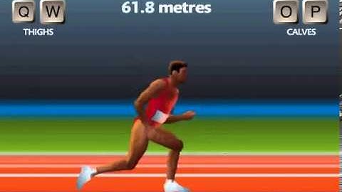 QWOP -  Running 100m (Unfitting Music)