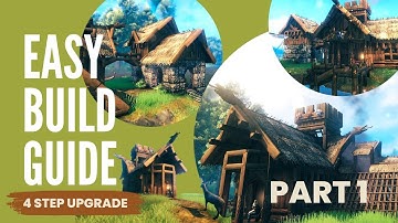 Valheim : Build Guide | Simple & cool Viking house design ( Small house tutorial ) Part 1/2