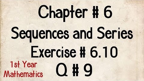 Q # 9 | Exercise # 6.10 | Chp 6 | FSc Maths Part 1 | 11 Class Maths | 1st Year Maths | Maths Cottage