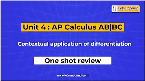 Unit 4 | Contextual Applications of Differentiation | AP Calculus AB/BC | One-Shot Review