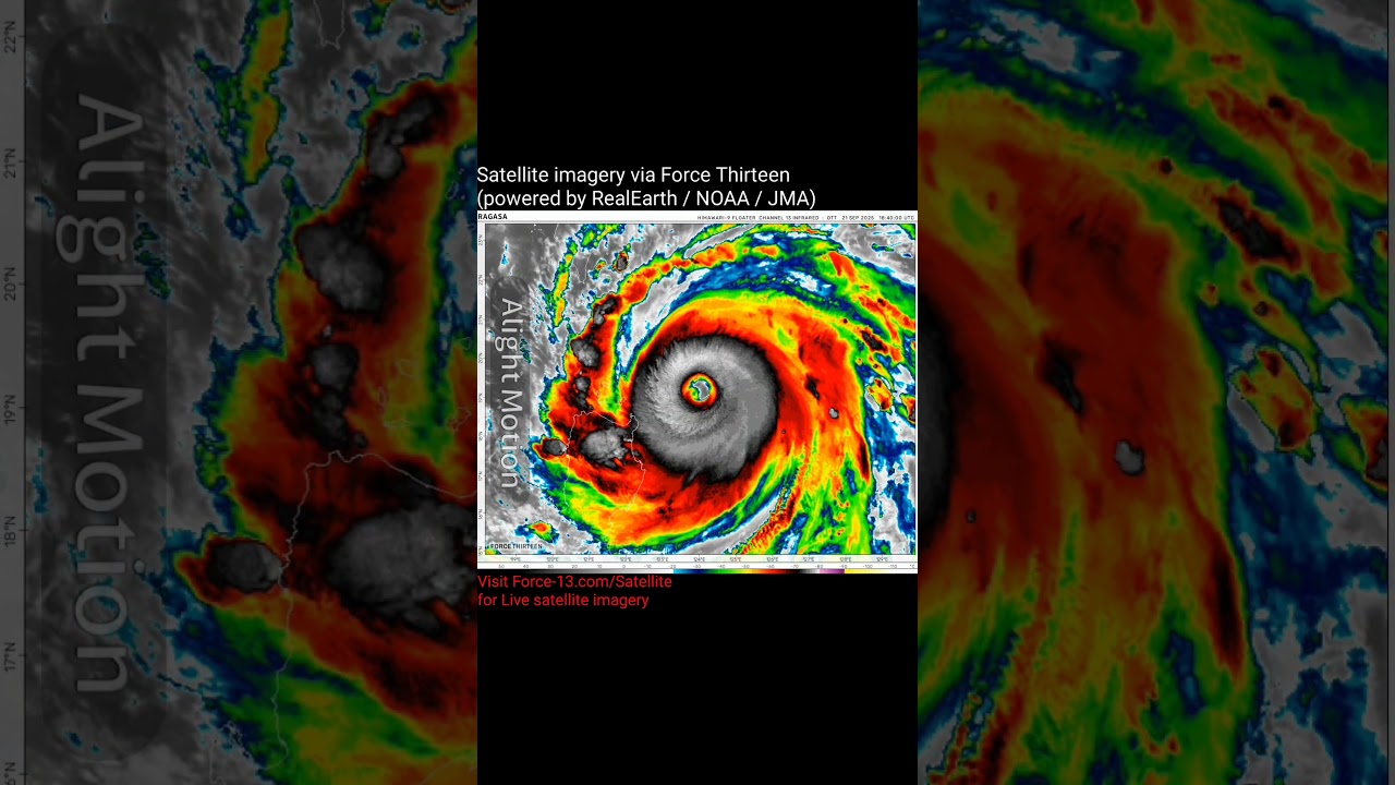 Super typhoon Nando (Ragasa) | Live satellite imagery 