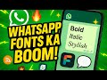 Use Stylish Fonts in WhatsApp Chat | New Fonts App 2025