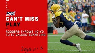 Aaron Rodgers Goes Deep to Marquez Valdes-Scantling for the TD!