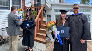 Family Host At-Home Graduation For Daughter