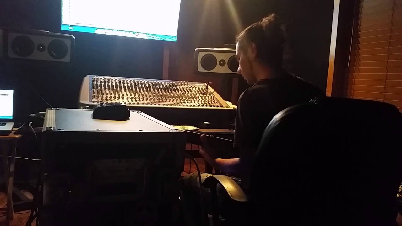 Recording Bass For "Love High" by Sine At Evil Snail Studios