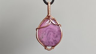 Teardrop Cabochon Wire Wrapped Pendant Tutorial