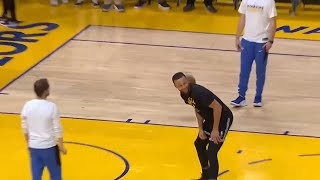 Steph Curry didn't hit the rim once during this pre-game warmup drill screenshot 4