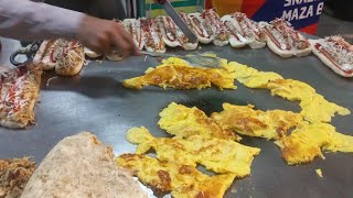 Mamoo Burger Rawalpindi || Super Fast Indian Style Burger Making Skills || Street Food Pakistan