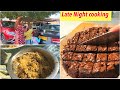 Late night cooking routine for next daybest fudge brownie without oven  mutton bbq