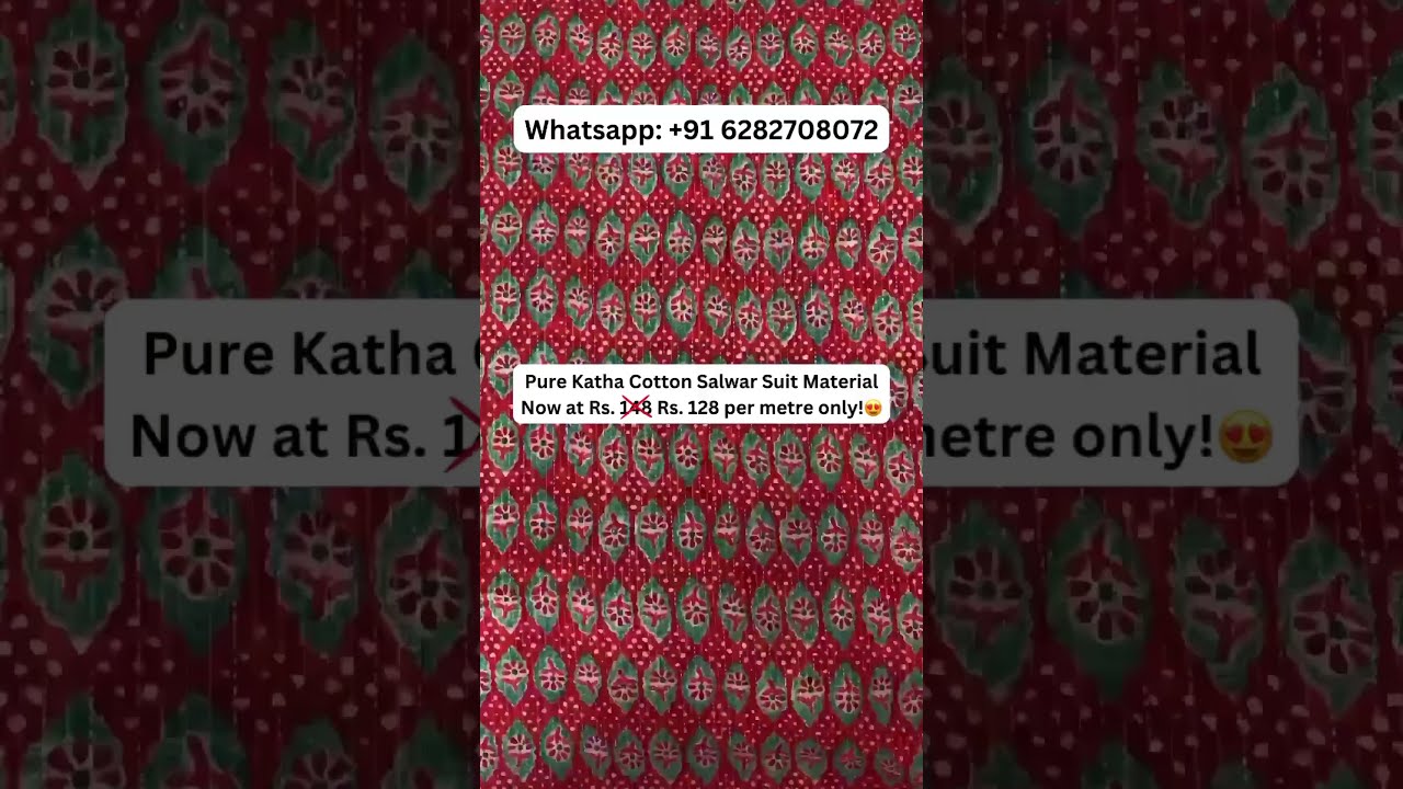 Unbelievable Price Drop Fashion Purecotton Cottondressmaterials Onlineshopping Cottonsuits