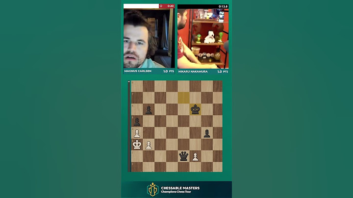 Carlsen se DEJA DAMA contra Hikaru Nakamura