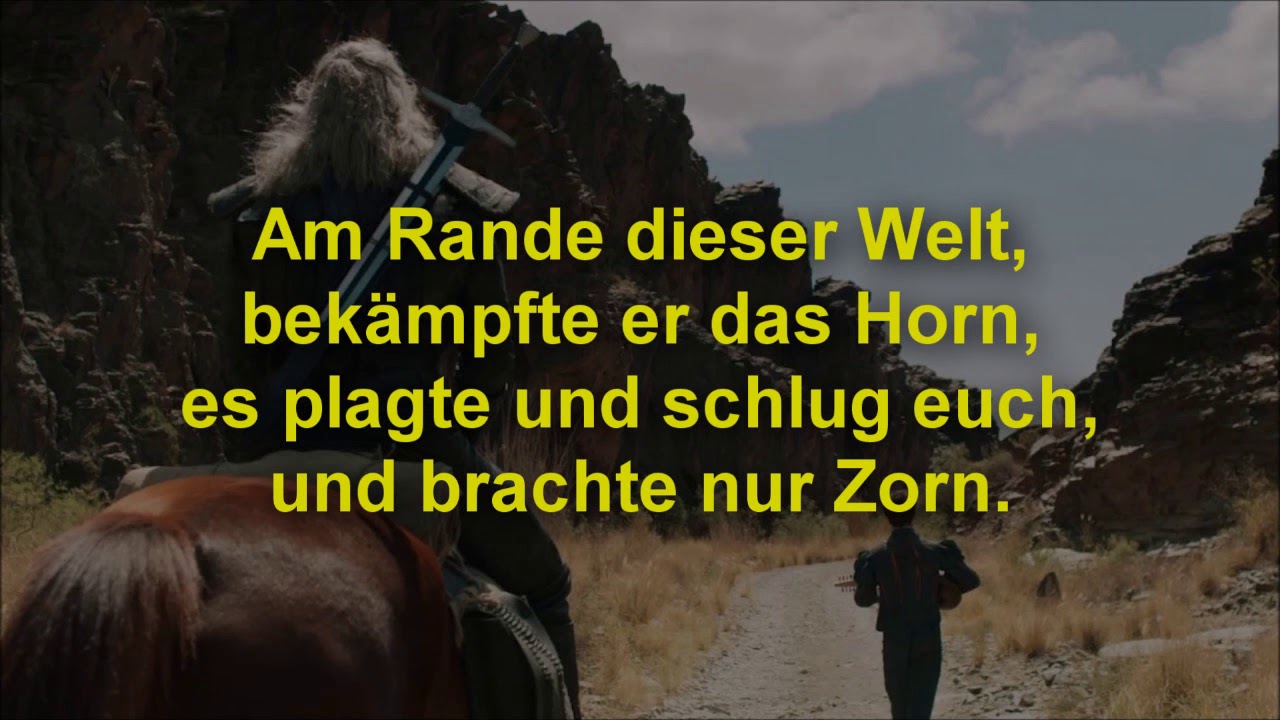 Reichet Gold Eurem Hexer Sänger Deutsch The Witcher Series - Reichet Gold eurem Hexer Lyrics - YouTube