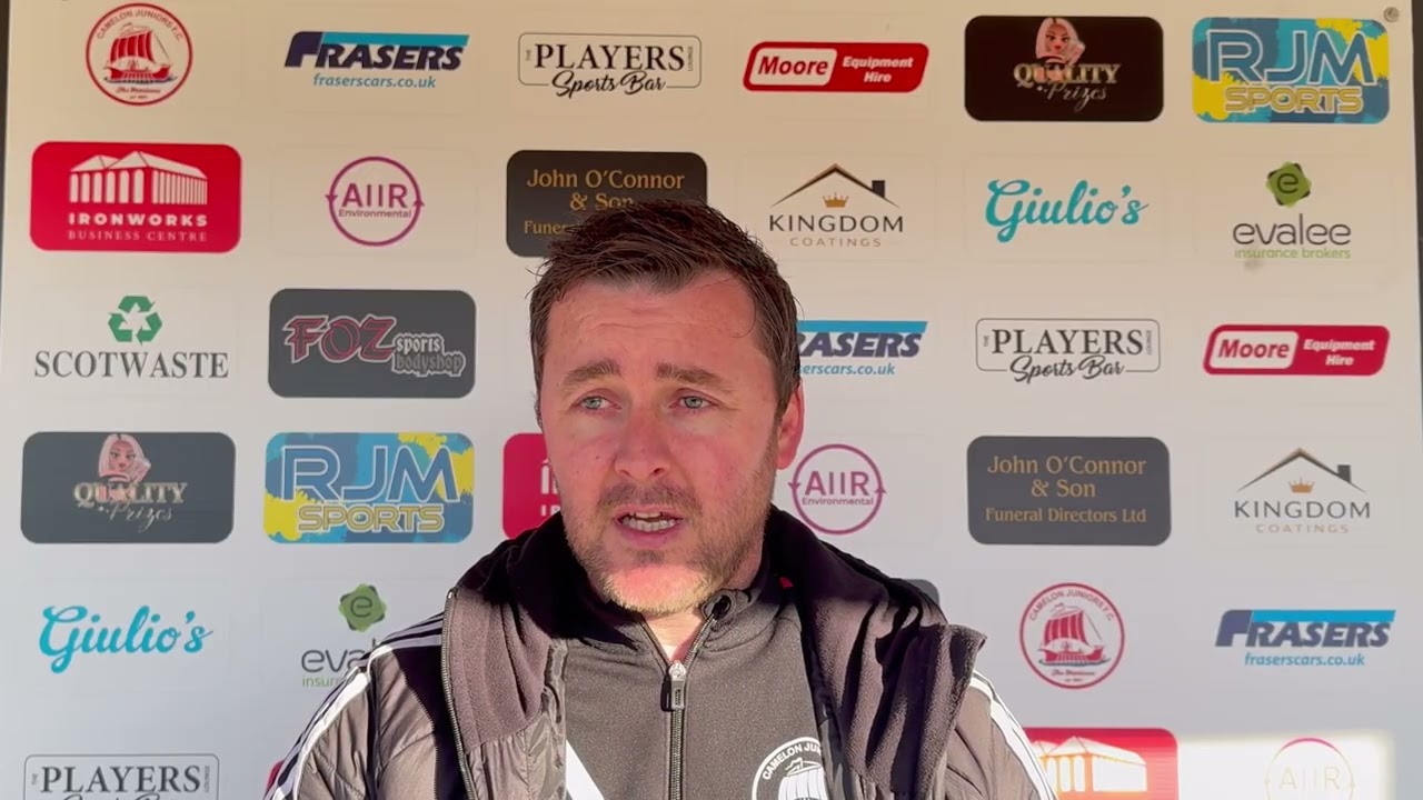 Post-match interview with the Gaffer Camelon 0-1 Pollok South challenge cup. (10/10/26)