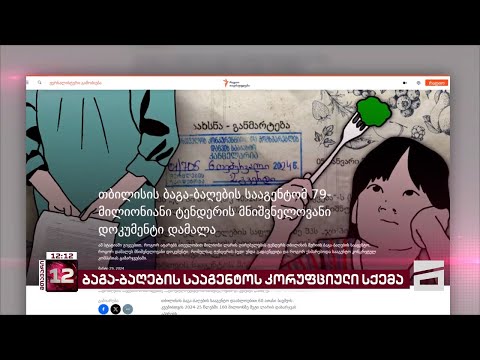 კორუფციული სქემა ბაგა-ბაღების სააგენტოში