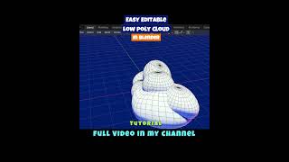 Low poly CLOUD Tutorial in Blender #blender #lowpolycloud #blender3d #lowpoly