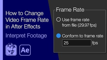 How to Change Video Frame Rate in After Effects