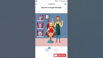 Easy Game Level 516 Give her a unique hairstyle Walkthrough