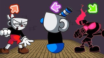 FNF Character Test  Gameplay VS Playground l VS CUPHEAD l VS MUGMAN l VS NIGHTMARE CUPHEAD