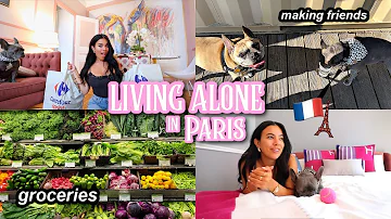 ADELAINE IN PARIS: Day In My Life Living Alone in Paris | Groceries & Making Friends