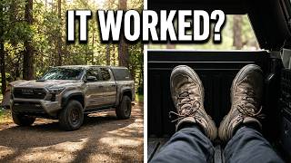 Sleeping In My Tacoma | vlog 025