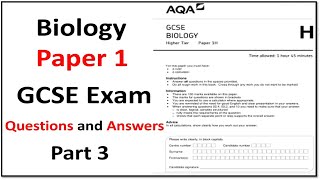 2023 GCSE Biology Paper 1 Exam Questions and Answers - Part 3 Walkthrough - Grade 9 -1