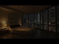 Heavy Rain and Thunder Over New York Condo | Deep Sleep Ambience and Cozy Bedroom Sounds