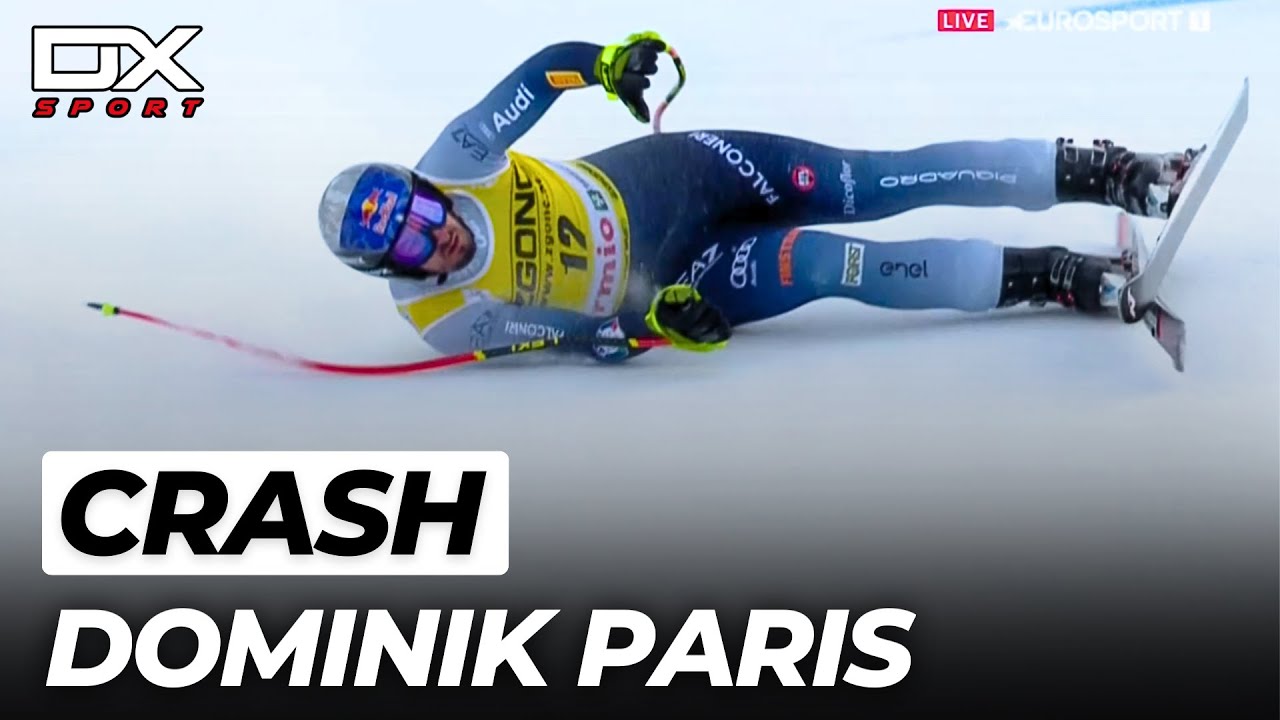 Alpine Ski Dominik Paris crash at discesa di Bormio | Downhill | 2023 🇮🇹