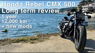 Honda Rebel CMX 500 Long term review | 1 year | 12,000 km