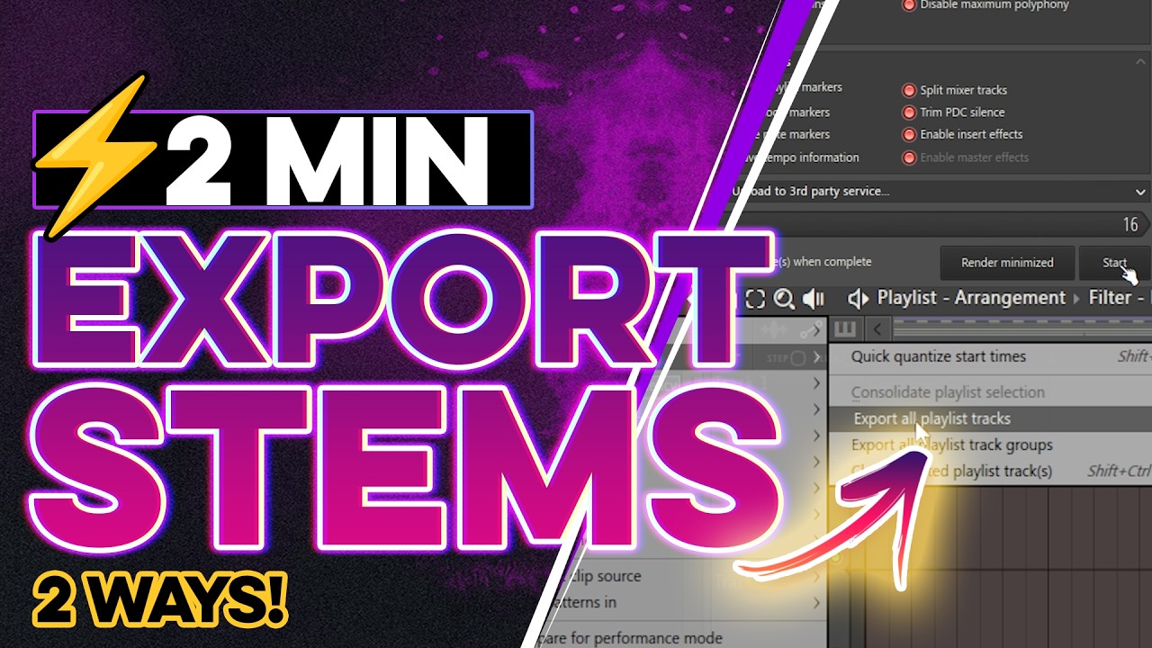 How to Export Stems in FL Studio (The RIGHT Way) - YouTube