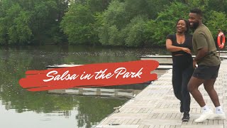 Salsa Dancing in the Park with Denita Inez and Gregory Almonord