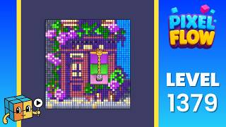 Pixel Flow Level 1379 (Hard) Walkthrough Solution