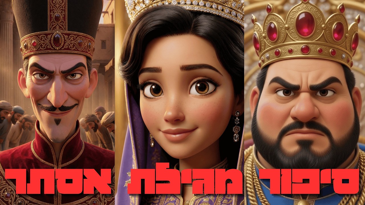 סיפור מגילת אסתר כפי שלא ראיתם מעולם: אנימציה קולנועית עוצרת נשימה! 👑🎬 #פורים #מגילתאסתר #animation