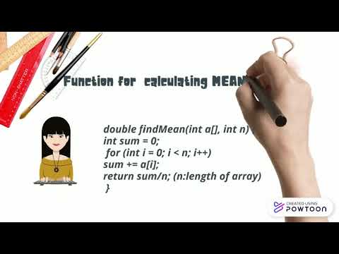 Program for Mean and median of an unsorted array