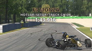 iRacing F3 Open Series 22S2 - Autodromo Nazionale Monza - Hot Lap + Setup + Track Guide
