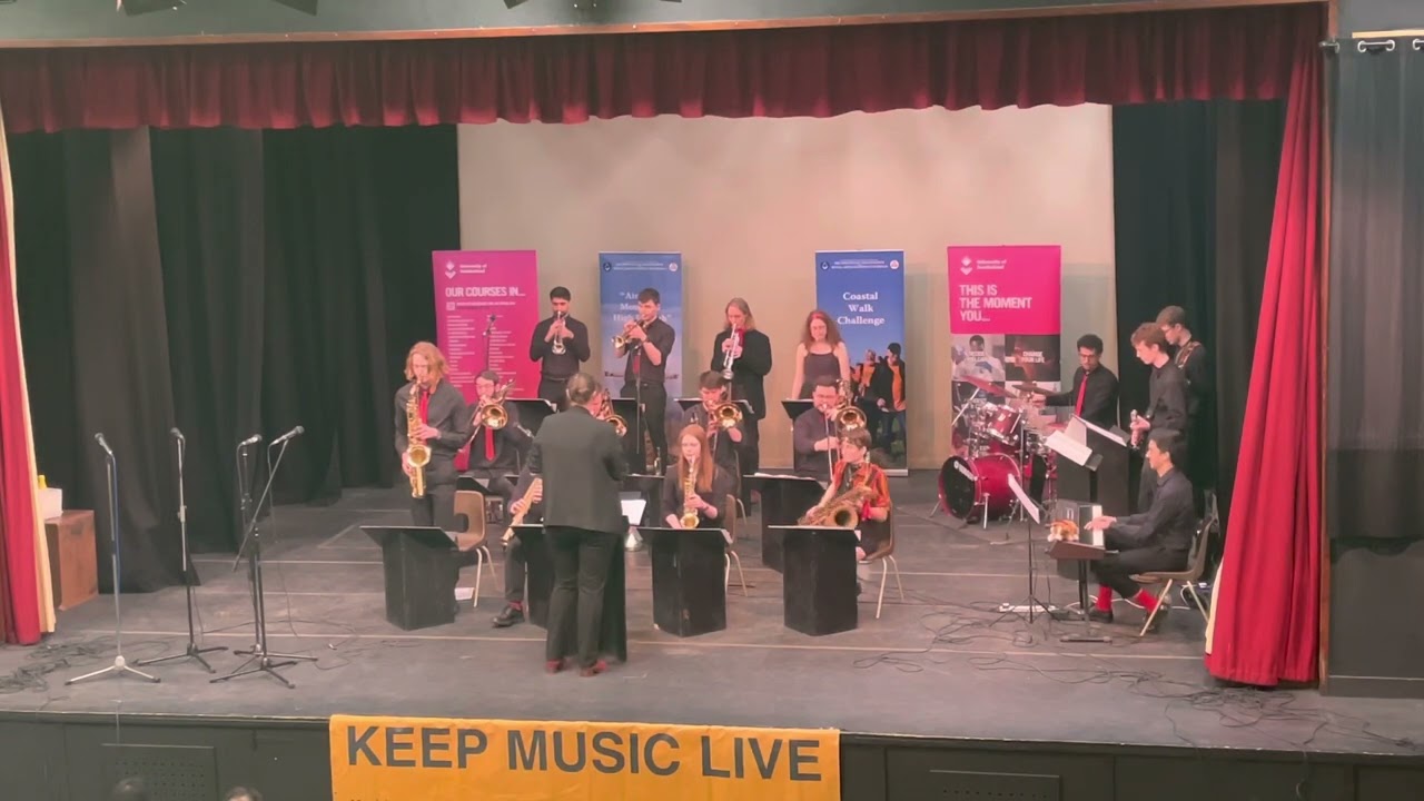 Edinburgh University Jazz Orchestra performing at the Great North Big Band Jazz Festival 2022