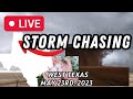 Live storm chasing west texas supercells  5232023