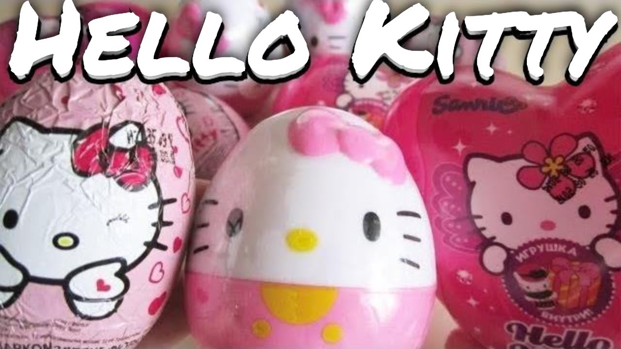 3 surprise eggs! HELLO KITTY surprise egg Kinder Surprise egg Oeuf