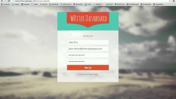 How to signup for your Snippet Writer account