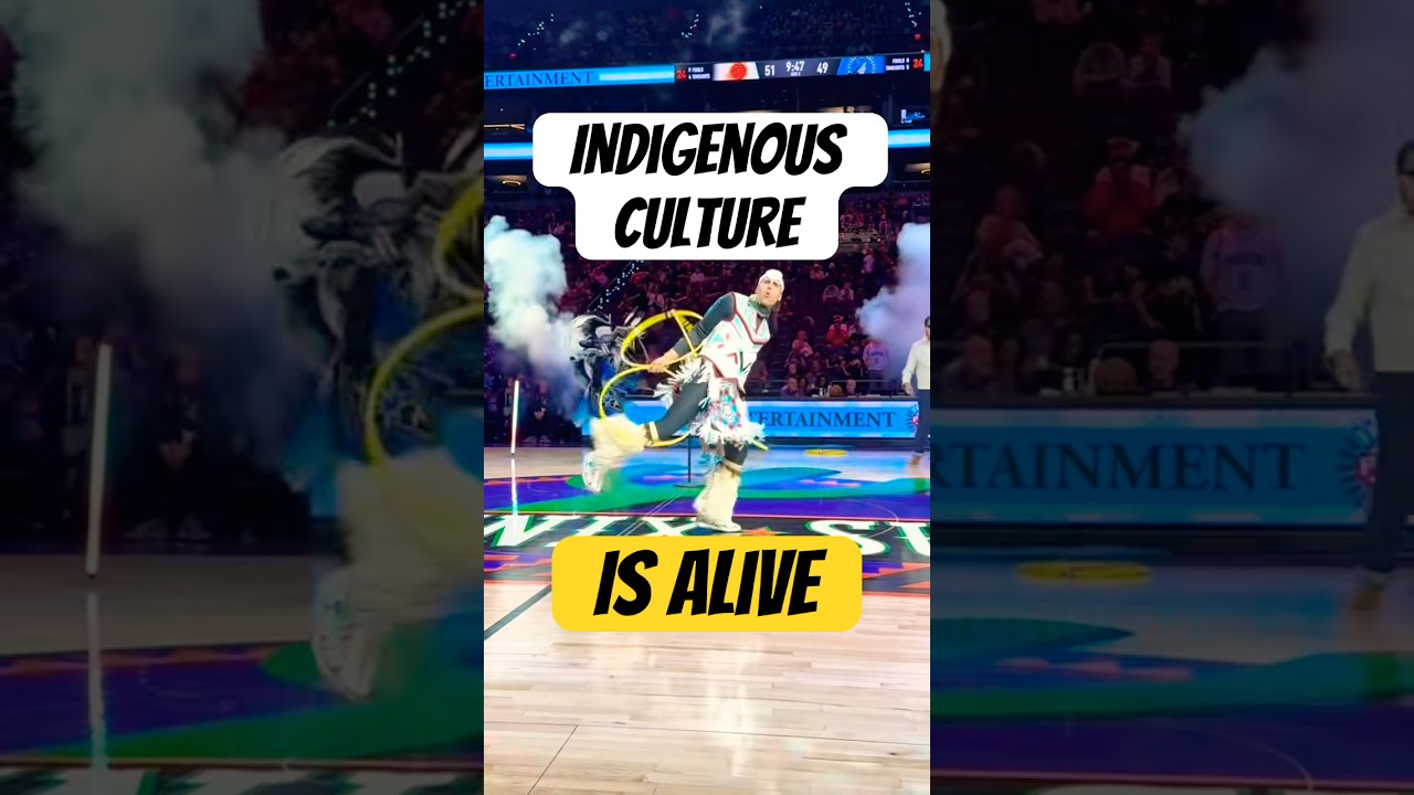 Indigenous Hoop Dance on the NBA court!
